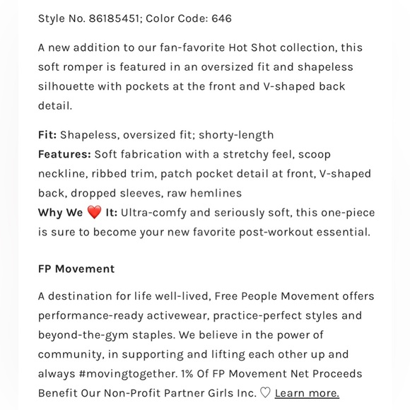 ▪️NWT Free People Hot Shot Tee Romper In Electric Sunset - Picture 8 of 10